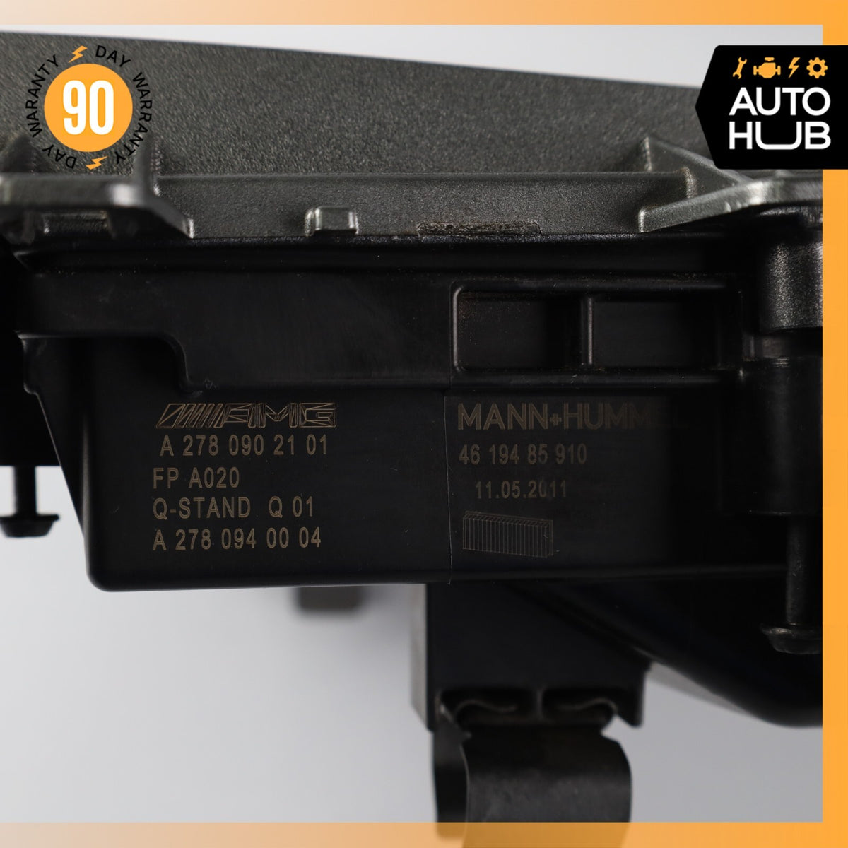 11-19 Mercedes W221 S63 SL63 ML63 AMG Left Driver Air Intake Cleaner Box OEM - photo 11