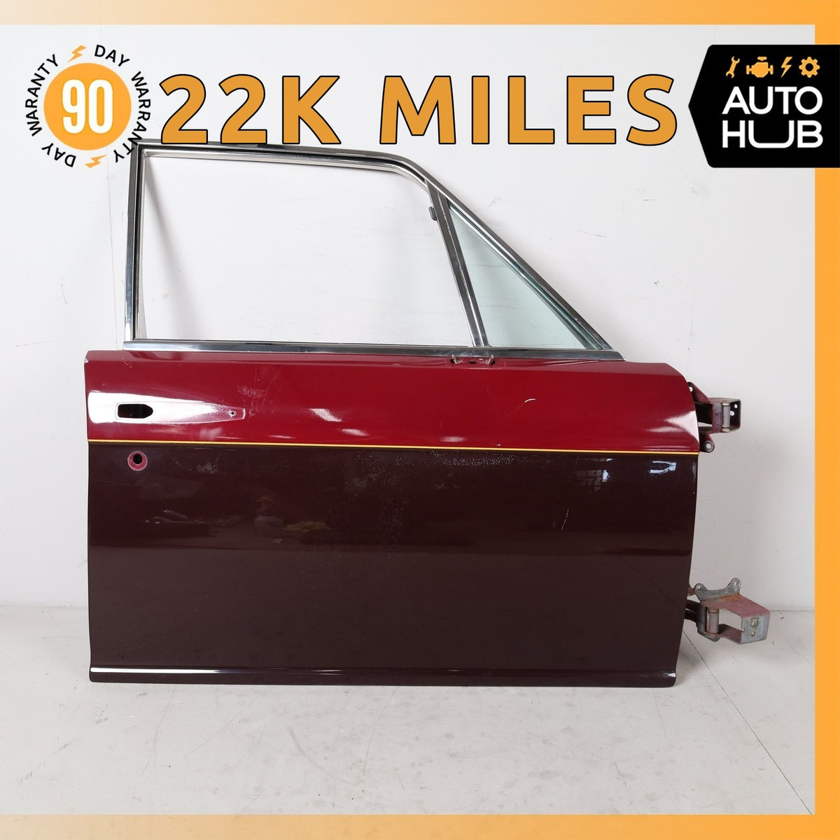81-89 Rolls Royce Silver Spirit Spur Front Right Side Door Shell Red OEM 22k - photo 1