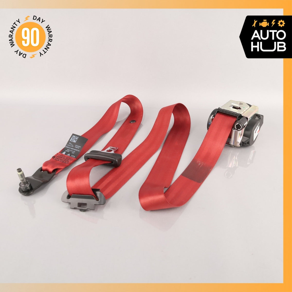 14-24 Jaguar X152 F-Type Front Left Driver Side Seatbelt Retractor Red OEM - photo 15