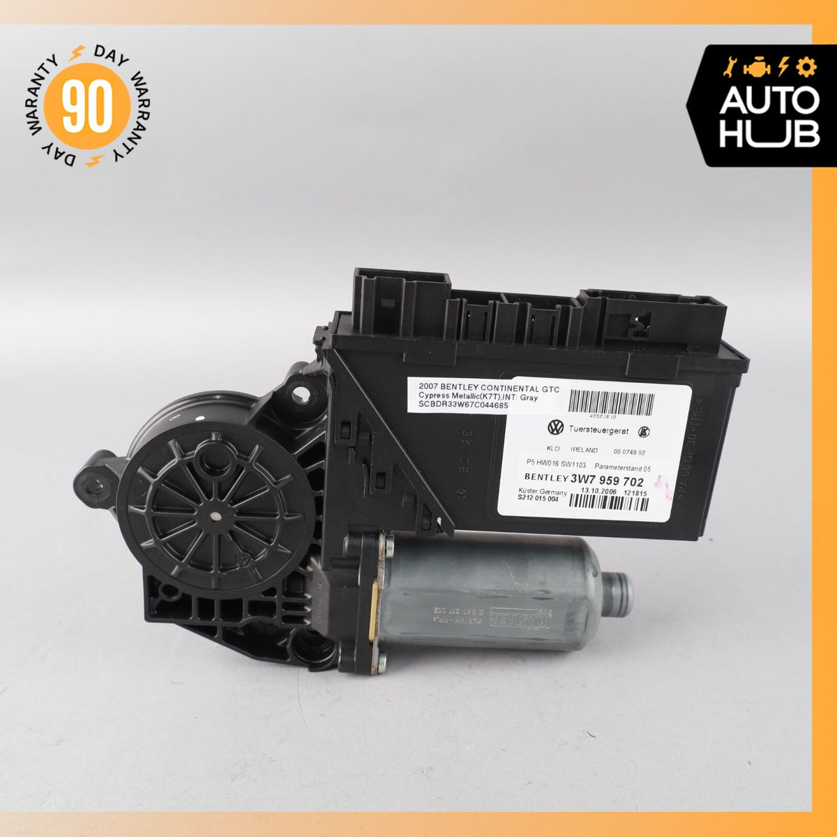 07-11 Bentley Continental GTC Front Right Side Door Window Regulator Motor OEM - photo 2