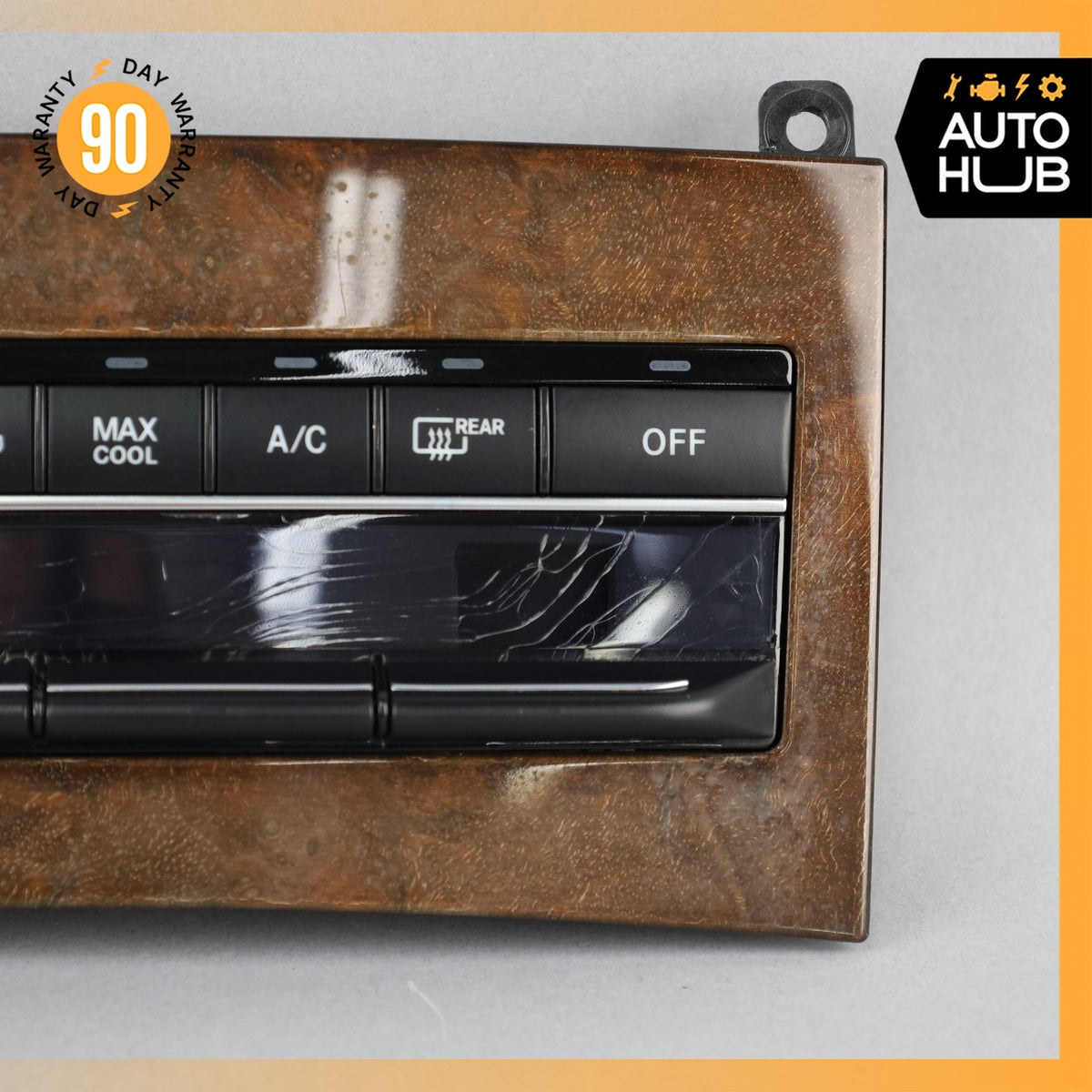 14-17 Mercedes W212 E350 E550 A/C AC Heater Climate Control Switch Wood OEM - photo 6