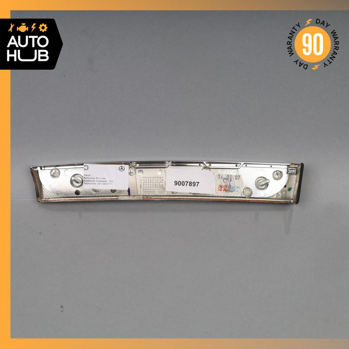 03-09 Mercedes W211 E63 AMG E350 E550 Dashboard Dash Left Molding Trim Wood OEM - photo 4