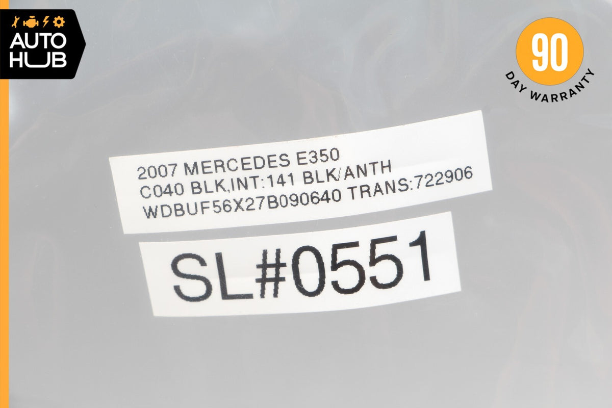 06-11 Mercedes W211 E350 E63 CLS55 AMG Front Left Side Airbag Air Bag Black OEM - photo 12