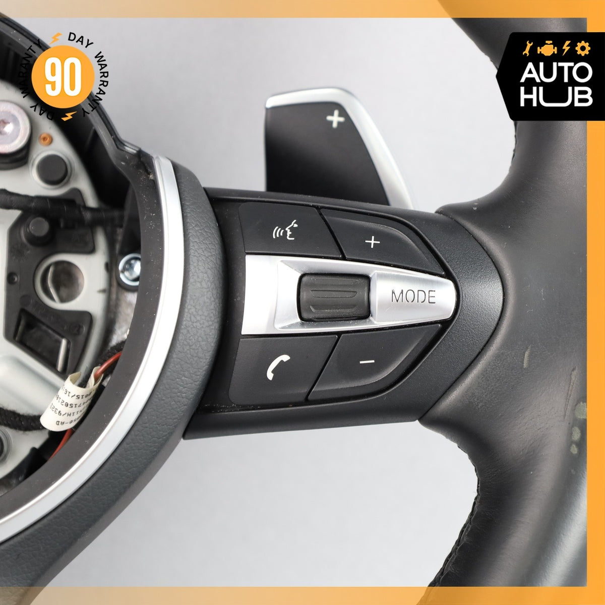 15-19 BMW F15 X5 X3 X6 M Sport Steering Wheel Leather Black OEM 69k - photo 8