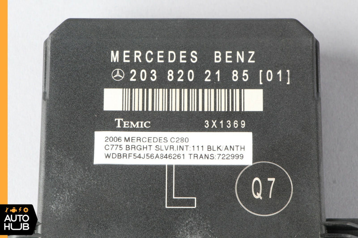 01-07 Mercedes W203 C230 C240 C320 Door Control Module Rear Left 2038202185 OEM - photo 5