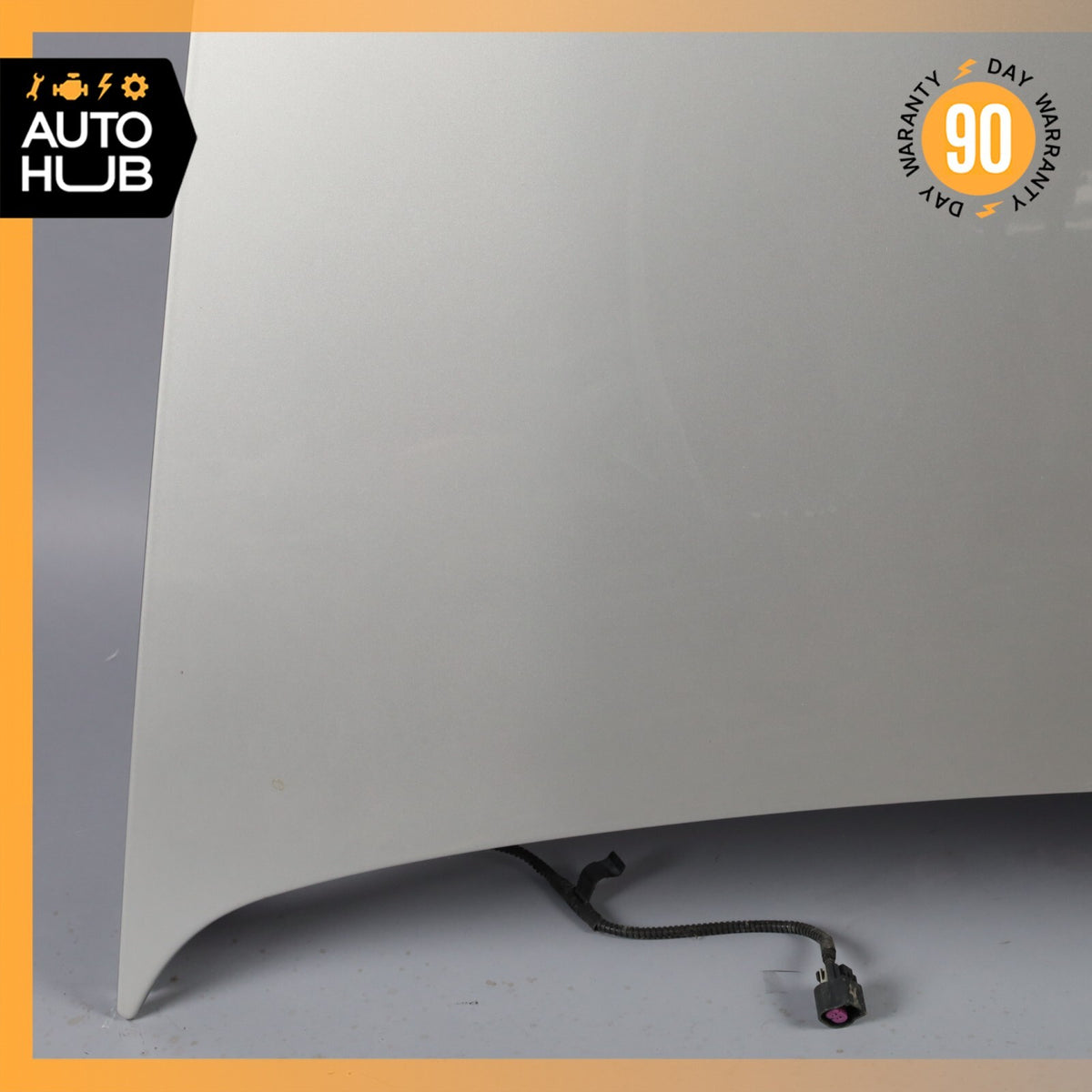 04-08 Cadillac XLR Hood Cover Panel Assembly Light Tarnished Silver OEM 69k - photo 2