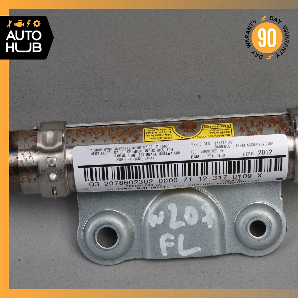 11-17 Mercedes W207 E350 E550 Door Airbag Left Driver Side 2078602302 OEM - photo 13