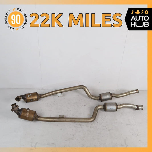 Mercedes W211 E350 RWD Engine Exhaust Downpipe Left & Right Side Set OEM 22k - photo 1
