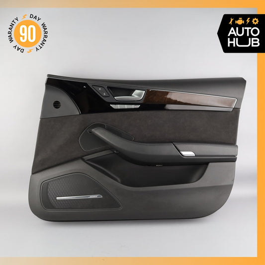 11-18 Audi D4 A8L S8 Front Right Passenger Side Interior Door Panel Suede OEM - photo 1