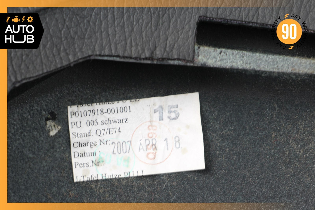 07-13 Mercedes W221 S63 AMG S550 Dashboard Cluster Upper Cover Trim Black OEM - photo 11