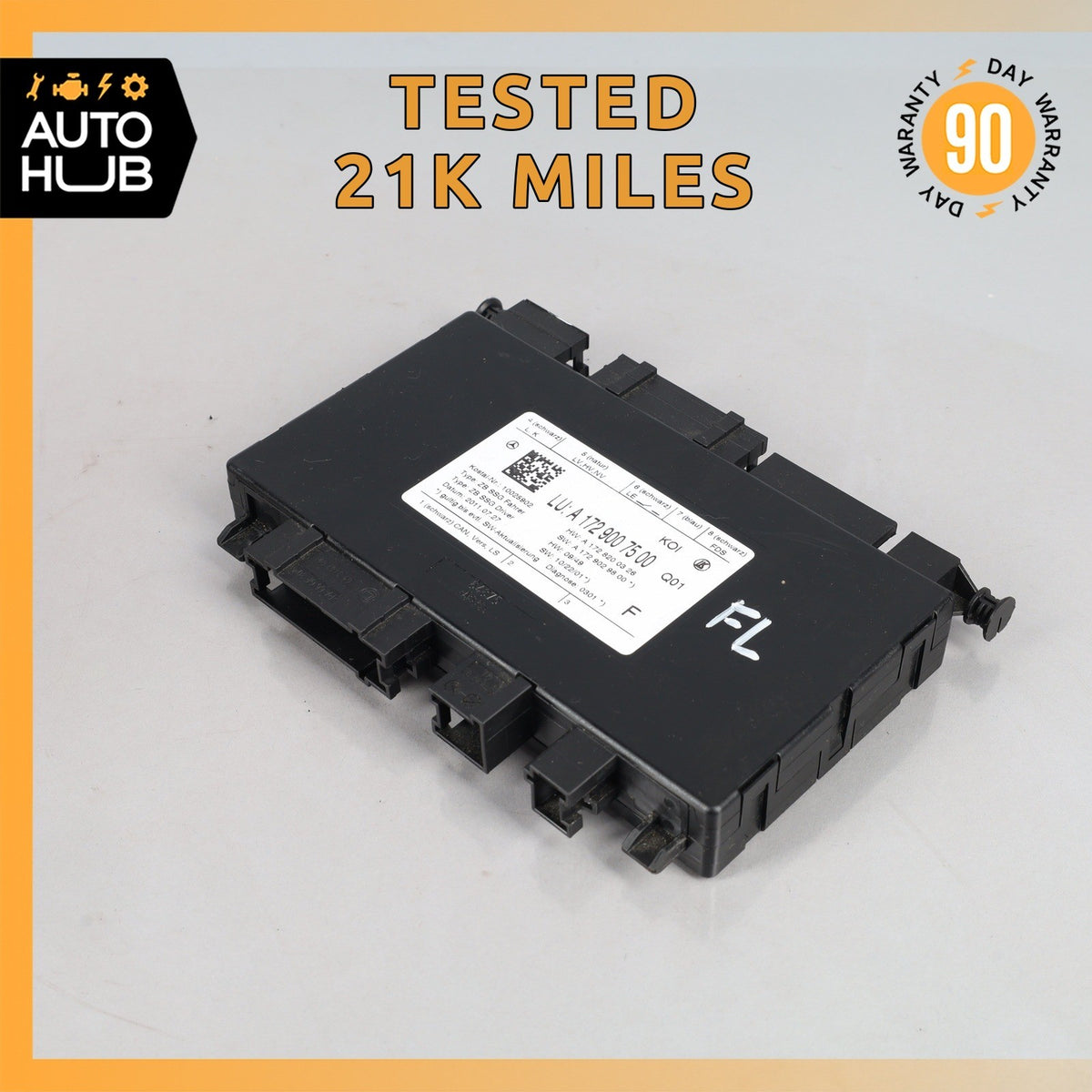 08-18 Mercedes W207 E350 CLS63 SLK250 Seat Control Module Front Left Side OEM - photo 1