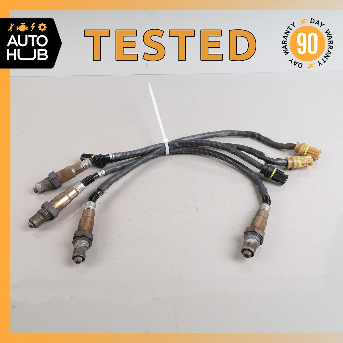 Mercedes W211 E320 E55 AMG Left Side Oxygen O2 Sensor Lambda Set of 4 OEM - photo 1