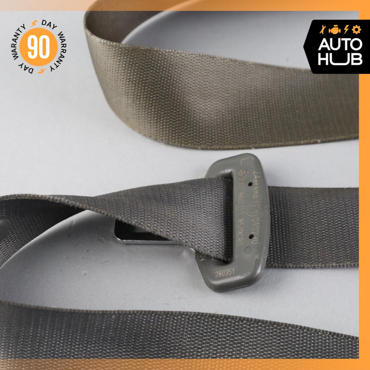 03-06 Mercedes R230 SL500 SL55 Left Driver Side Seat Belt Retractor Charcoal OEM - photo 17