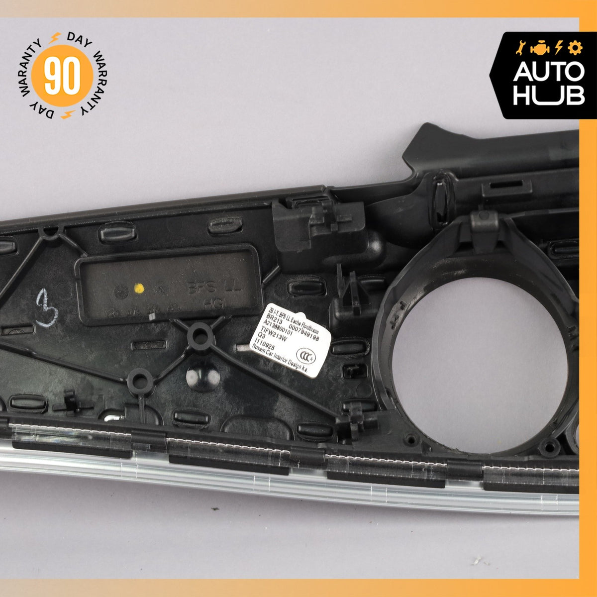17-23 Mercedes W213 E300 E400 Center Dashboard Dash Trim Molding Wood OEM - photo 18