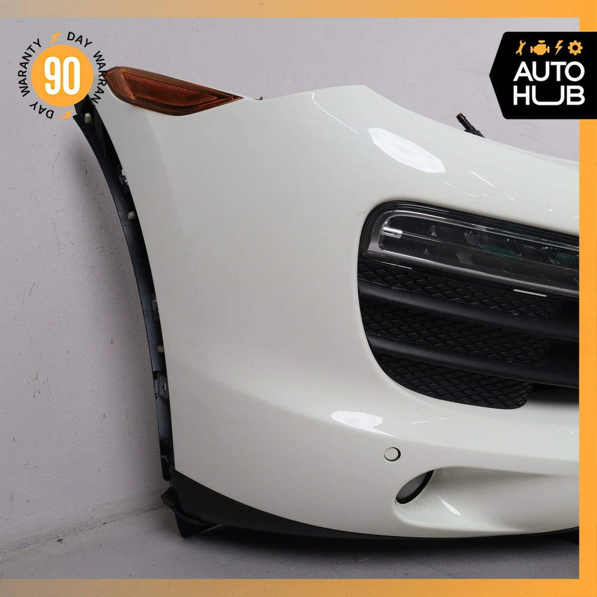 11-14 Porsche Cayenne 958 Front Bumper Cover Assembly White OEM - photo 2