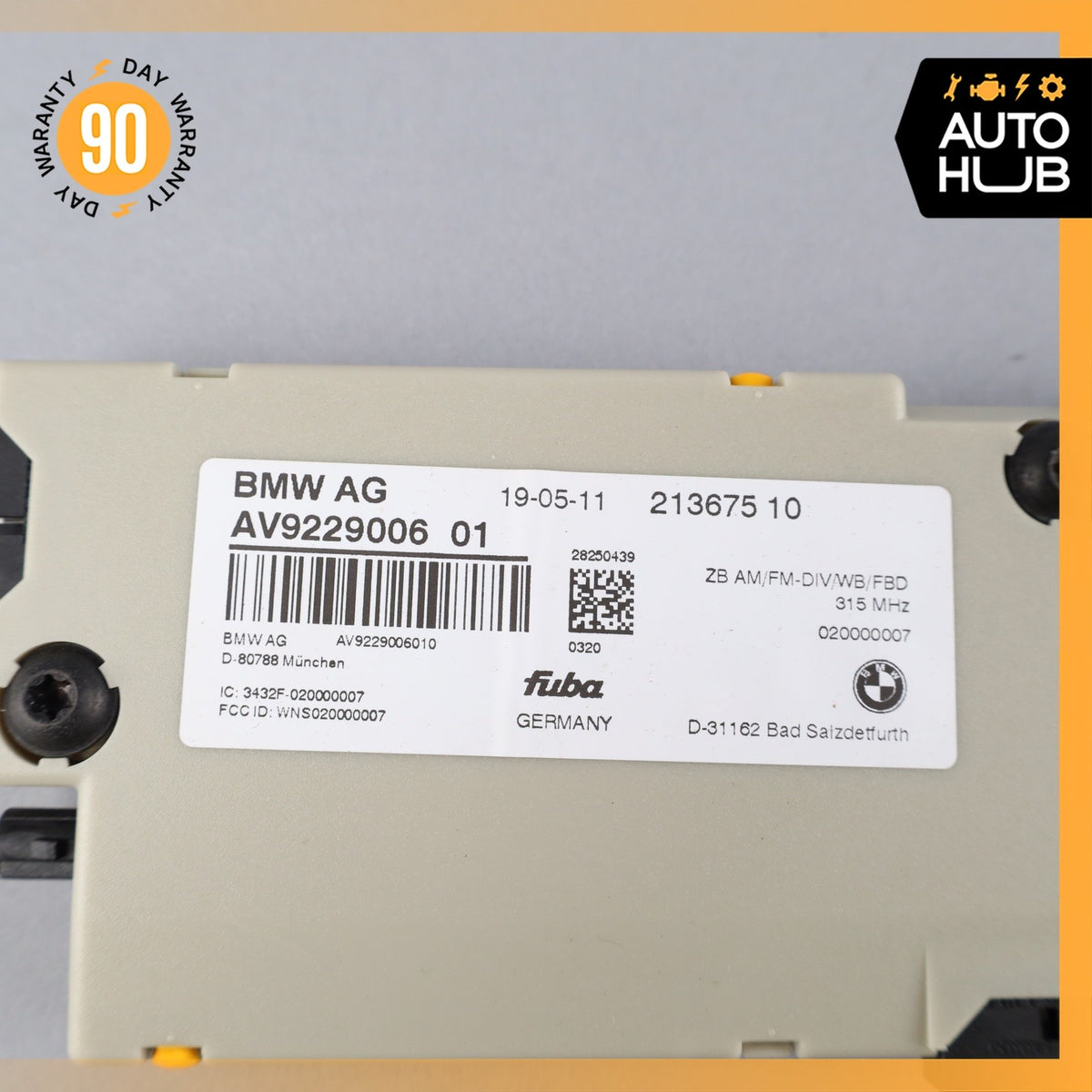 11-16 BMW F10 528i Antenna Amplifier Diversity Control Module 9229006 OEM - photo 9