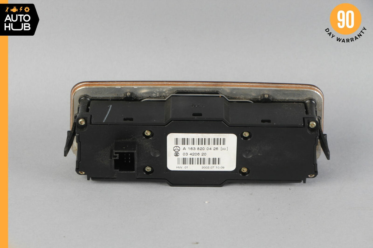 02-05 Mercedes W163 ML320 ML500 Rear AC Heater Climate Control 1638200426 OEM - photo 5