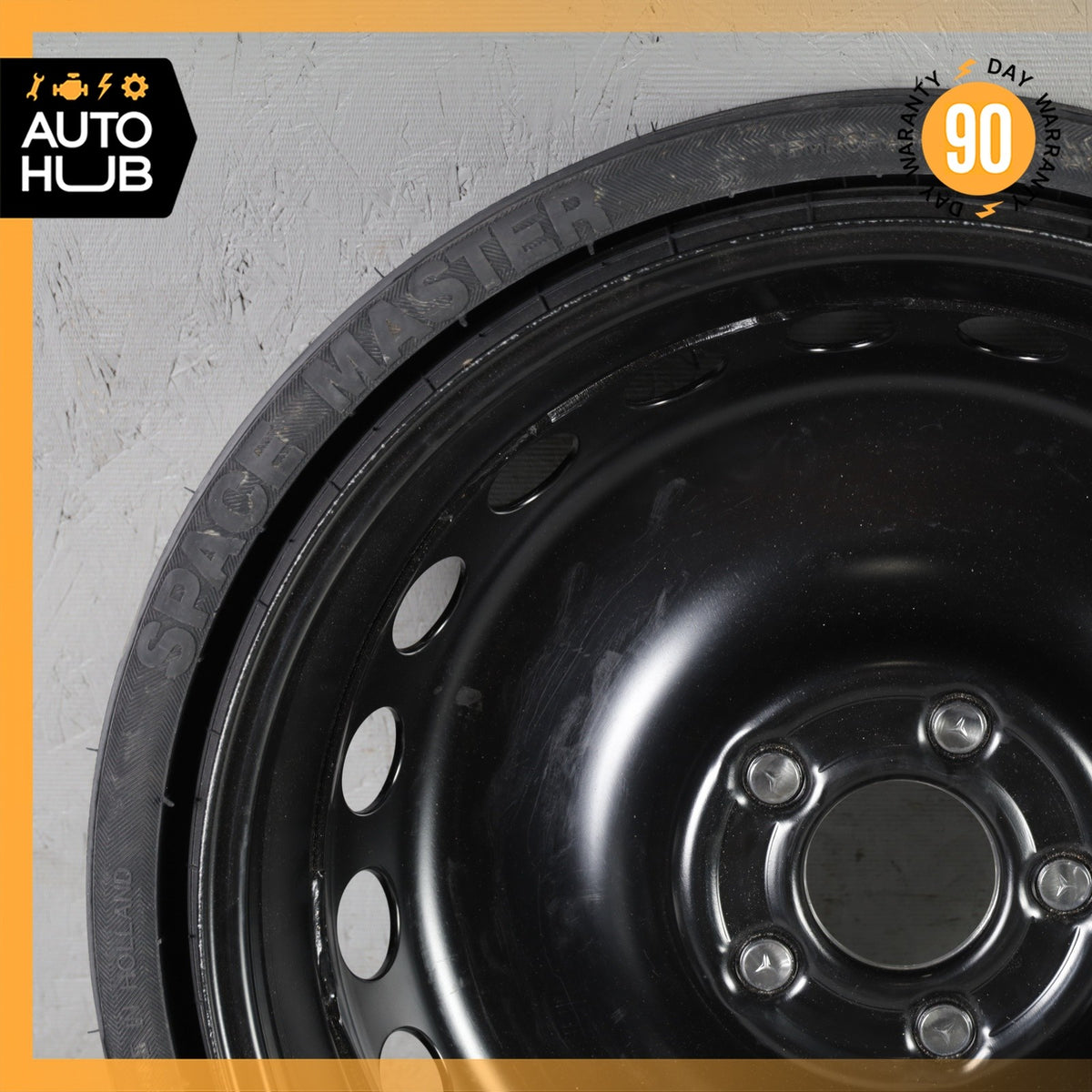 Mercedes R171 SLK280 CLK55 AMG Emergency Spare Tire Wheel Donut Rim 17 17" OEM - photo 17