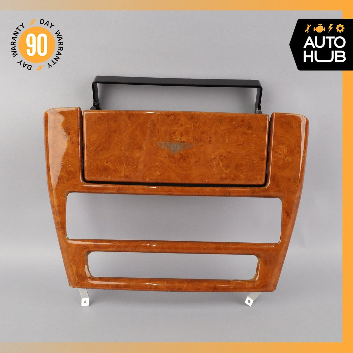 99-04 Bentley Arnage Center Console Trim Panel Wood OEM 30k - photo 3
