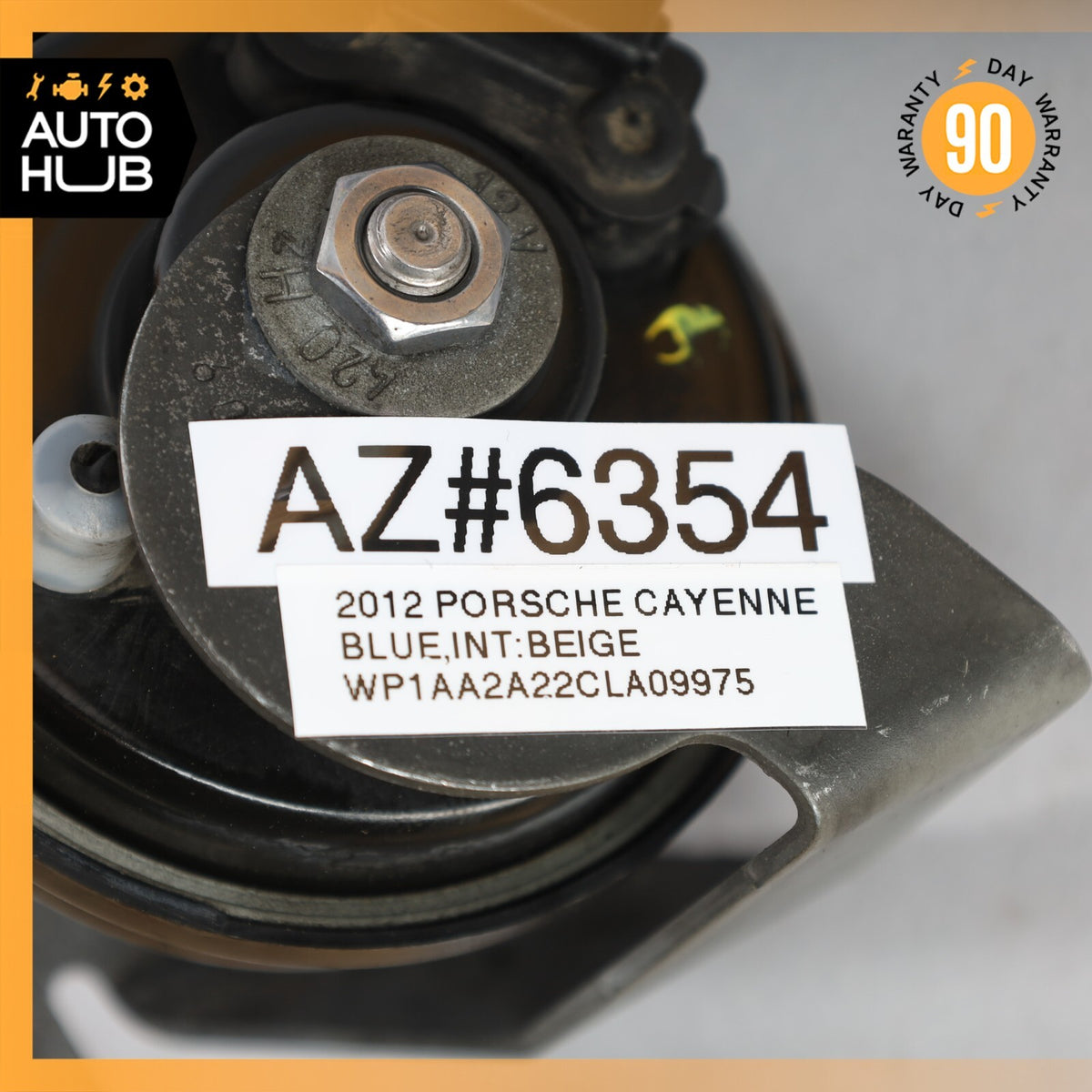 2012 Porsche Cayenne 958 Low Tone Note Signal Horn OEM - photo 7