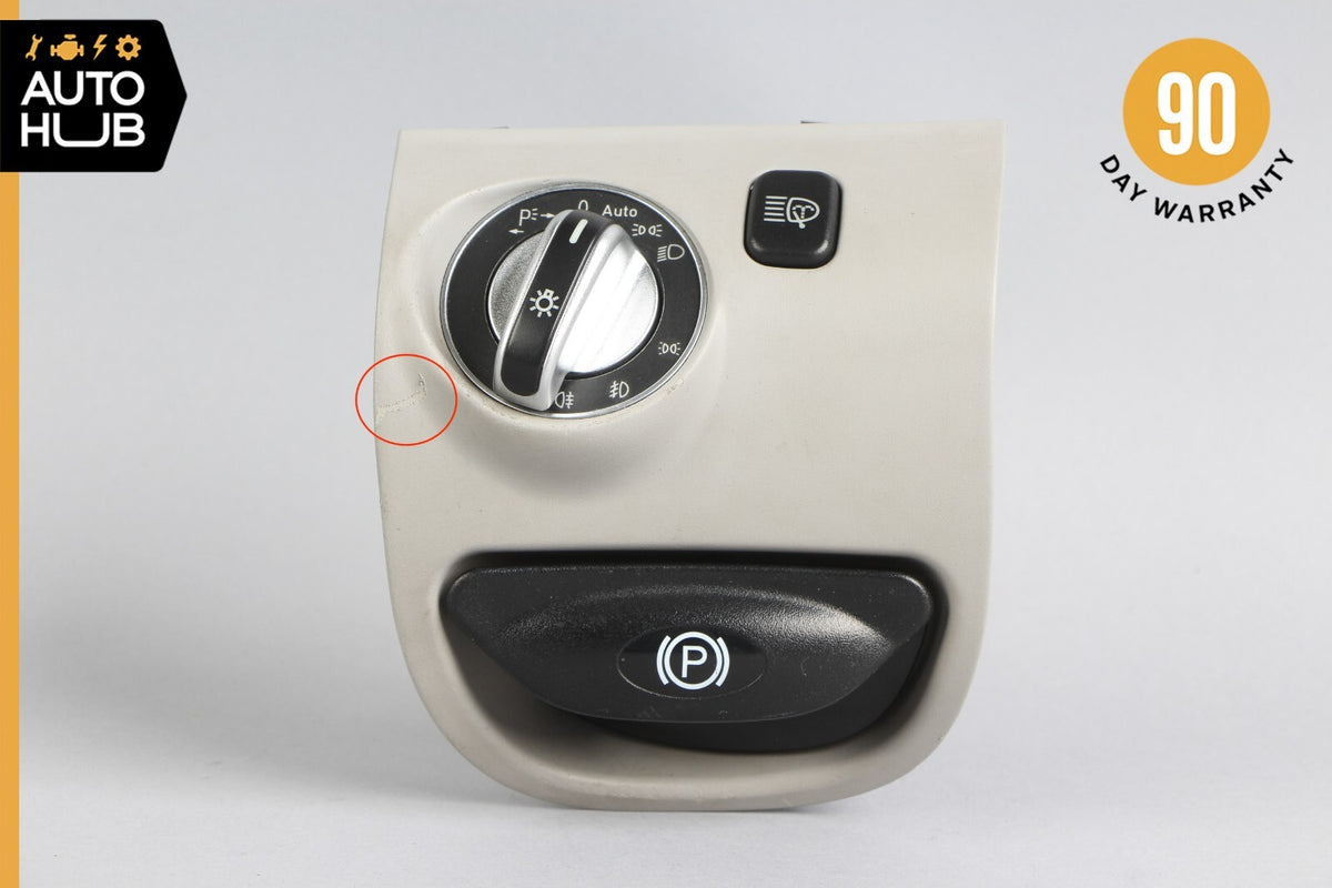 03-12 Mercedes R230 SL500 SL550 SL55 AMG Headlight Control Switch Gray OEM - photo 1