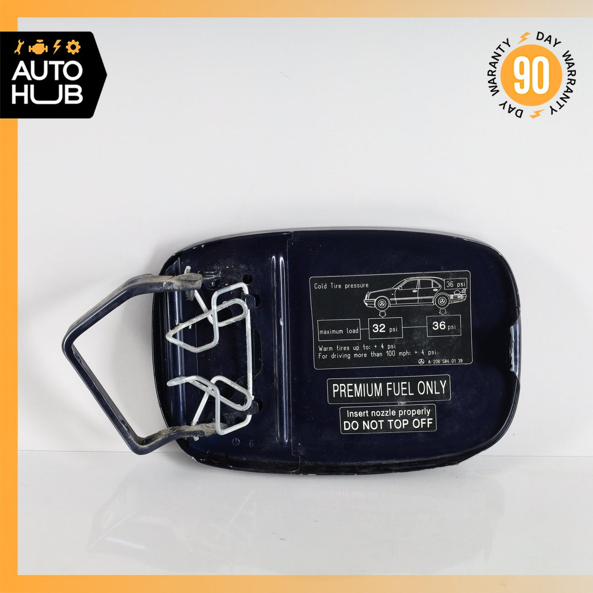 98-03 Mercedes W208 CLK430 CLK320 CLK55 Fuel Gas Tank Door Lid Cover Blue OEM - photo 6