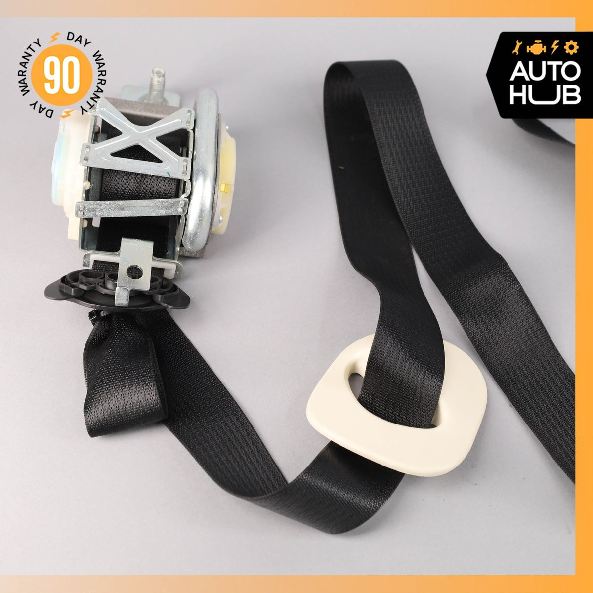 12-15 Tesla Model S Front Right Side Seat Belt Retractor Black OEM 63k - photo 3