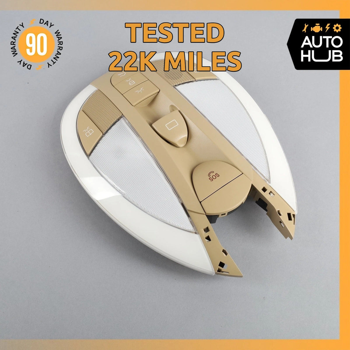 07-09 Mercedes W211 E350 E550 E63 Front Overhead Dome Light Beige 2118207201 OEM - photo 1