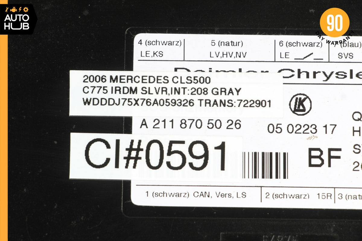 03-11 Mercedes W219 CLS500 E350 Front Right Seat Control Module 2118705026 OEM - photo 8