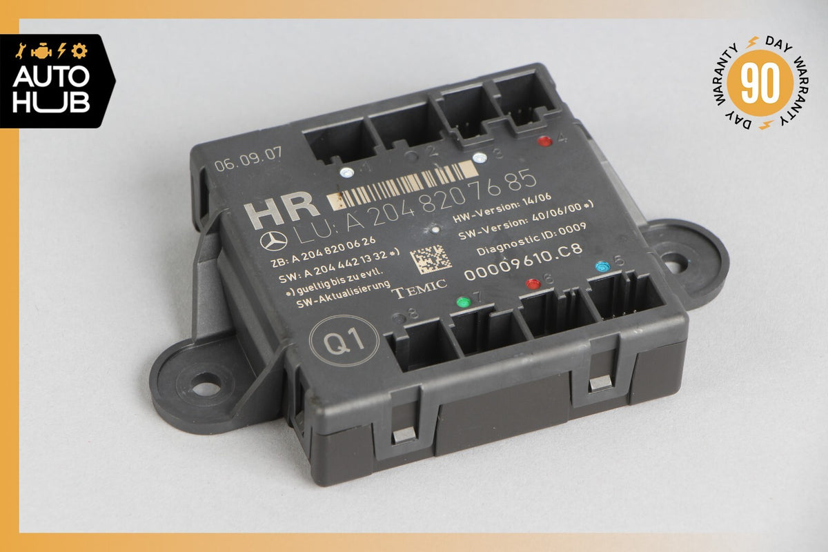 08-18 Mercedes W204 C300 GLK350 C250 Rear Right Side Door Control Module OEM - photo 1