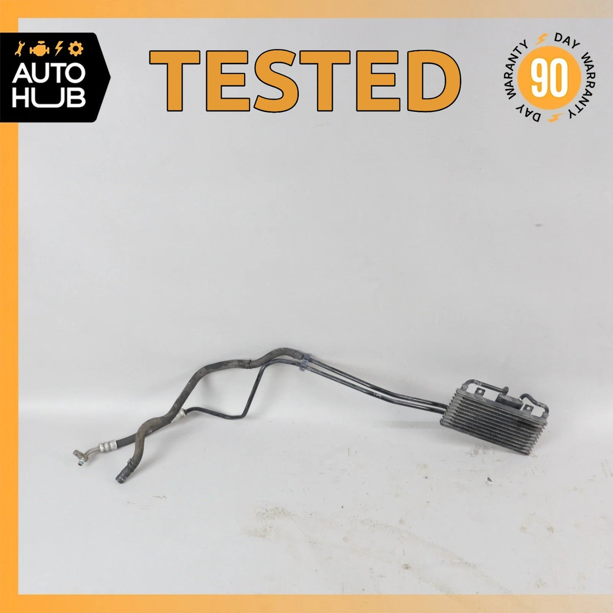 07-08 Mercedes W221 S600 CL600 Power Steering Oil Cooler Radiator w/ Lines OEM - photo 1