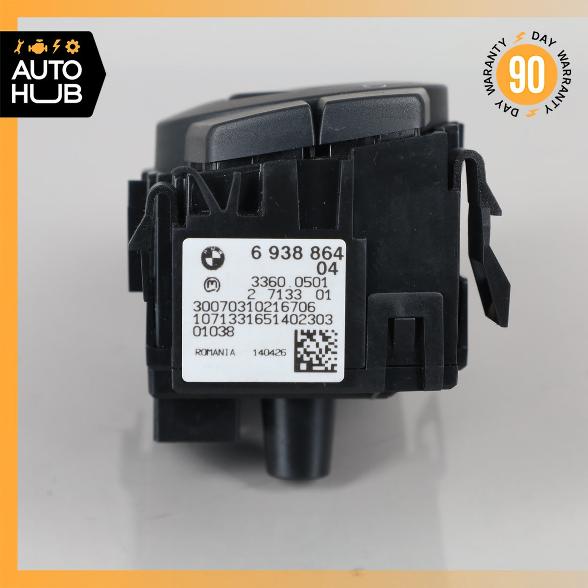 BMW E90 328i 330i Dashboard Headlight Lamp Control Switch OEM 67k - photo 8