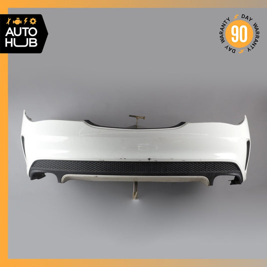 14-16 Mercedes W117 CLA250 AMG Sport Rear Bumper Cover Assembly White OEM - photo 1