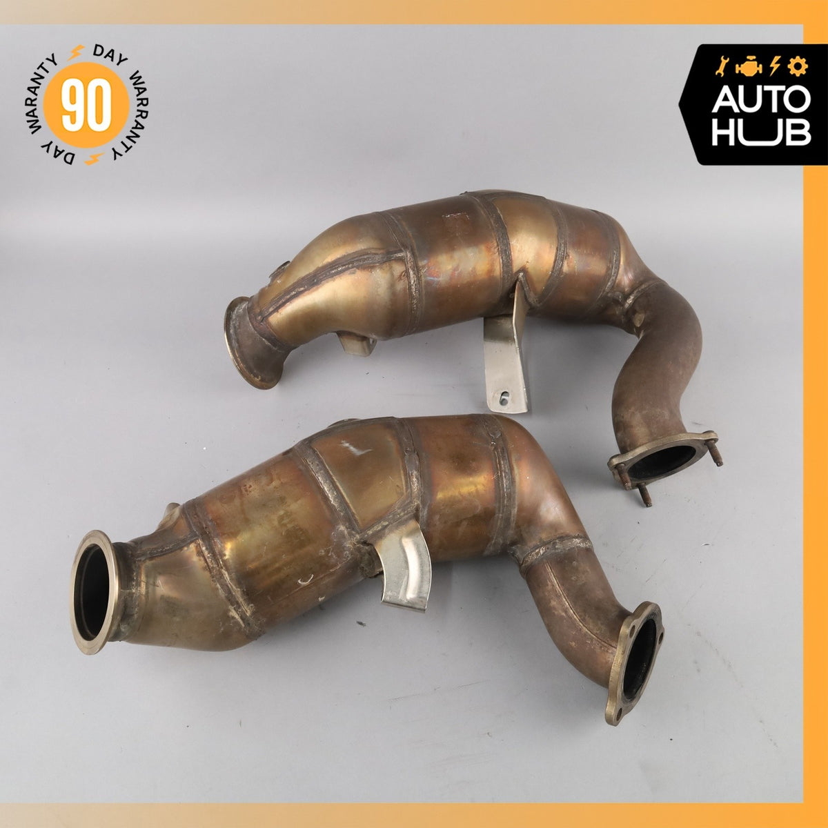 Porsche Macan 95B S GTS Turbo Engine Exhaust Downpipe Left & Right Side OEM 74k - photo 14