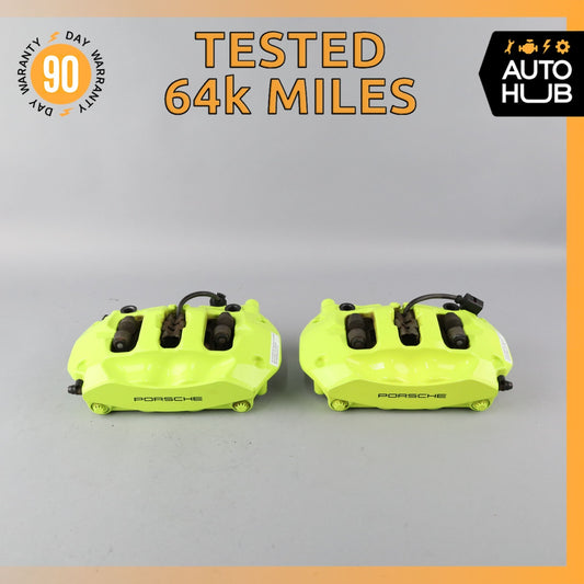 11-18 Porsche Cayenne 958 E-Hybrid Rear Brake Calipers Left & Right Set OEM 64k - photo 1