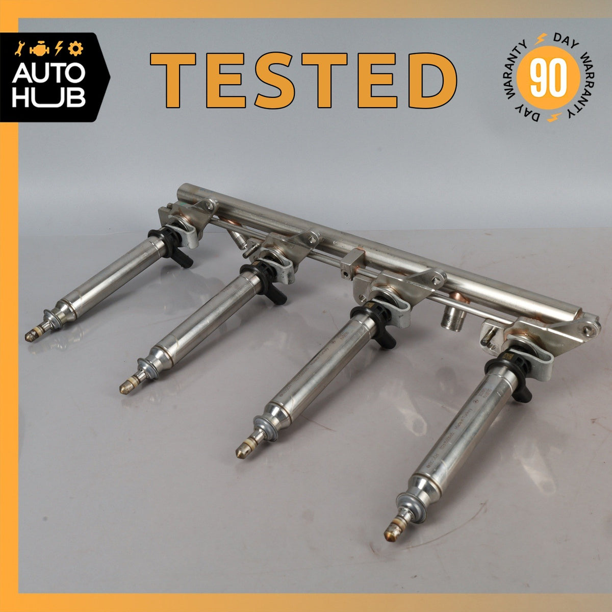 Mercedes W222 S550 CL550 Fuel Injection Rail Line w/ Injectors Left Side OEM - photo 1