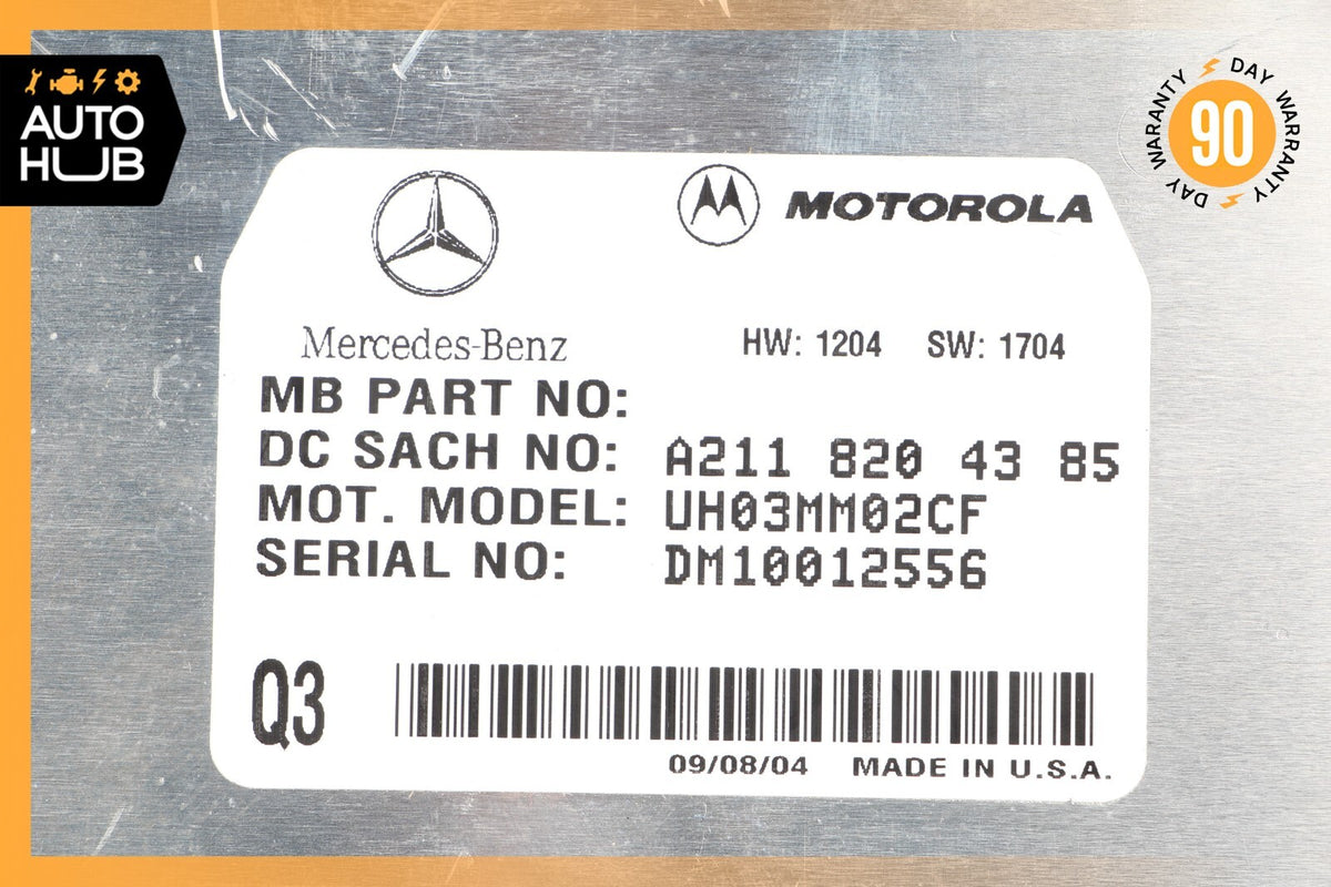 03-11 Mercedes W211 E55 AMG SL500 Motorola Bluetooth Communication Module OEM - photo 7