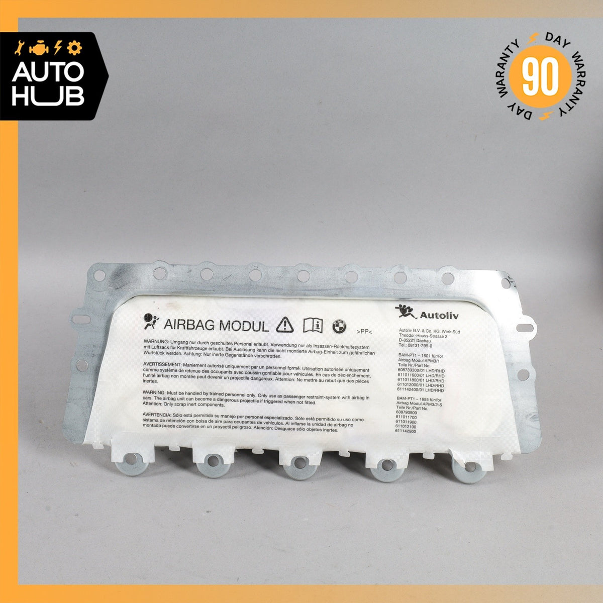BMW F10 528i 535i 550i Right Passenger Side Dashboard Airbag OEM - photo 1