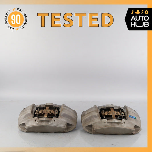16-20 Mercedes W213 E300 GLC300 4Matic Front Brake Calipers Set 0114219398 OEM - photo 1
