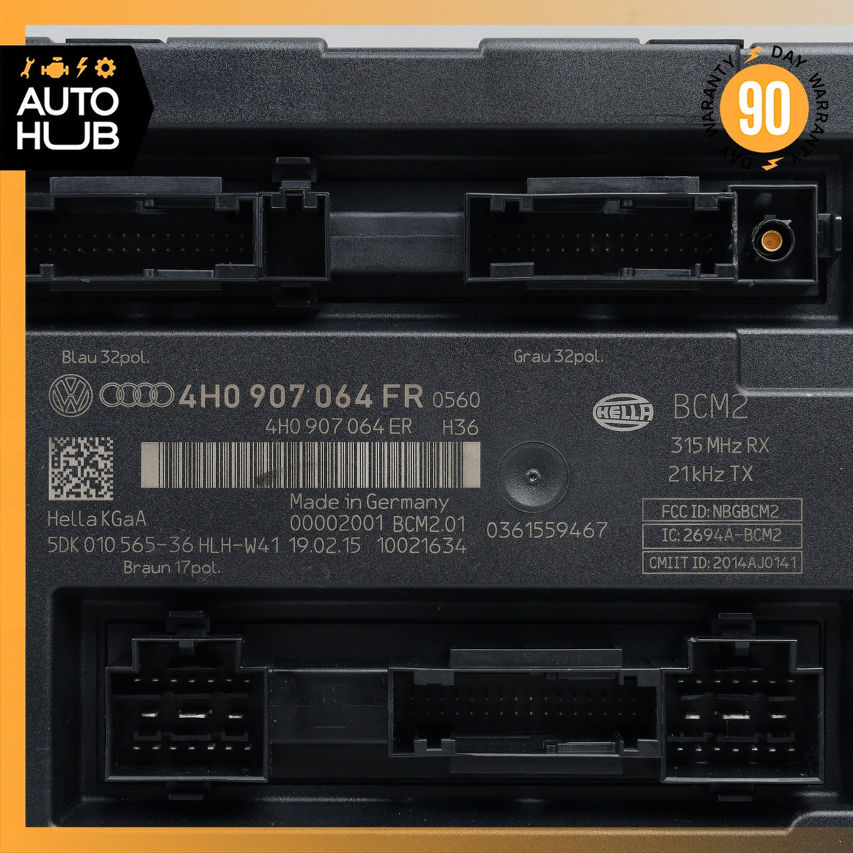 Audi C7 S6 Body Comfort Control Module 4H0907064FR OEM - photo 5