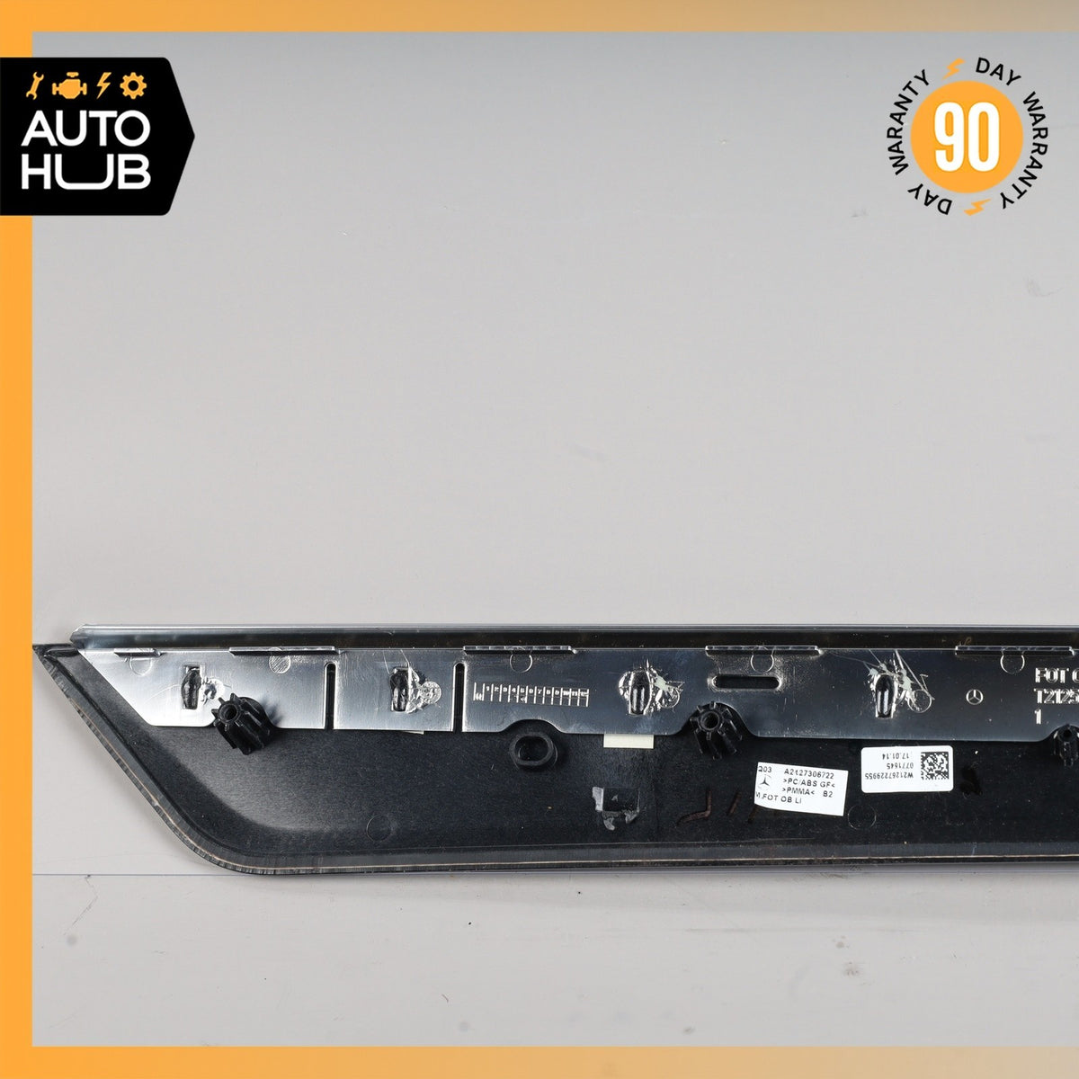 14-16 Mercedes W212 E350 E550 Rear Left Door Panel Bezel Trim Wood OEM 75k - photo 11