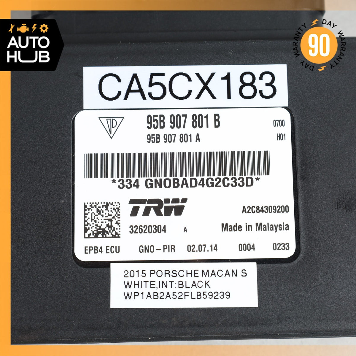 Porsche Macan 95B Parking Brake Control Module Unit 95B907801B OEM - photo 6