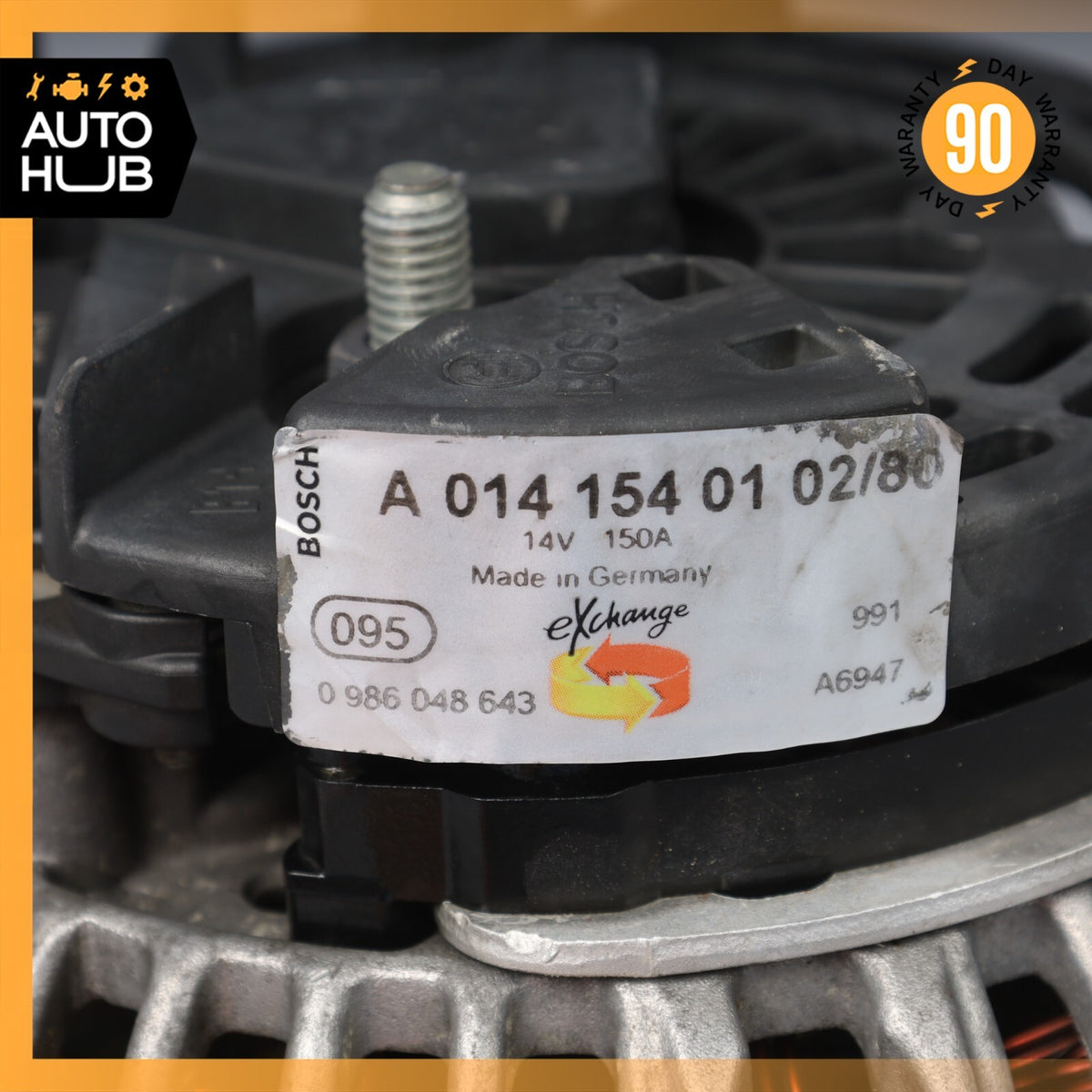 03-06 Mercedes R230 SL500 CLK500 CLK55 AMG Generator Alternator 0141540102 OEM - photo 10
