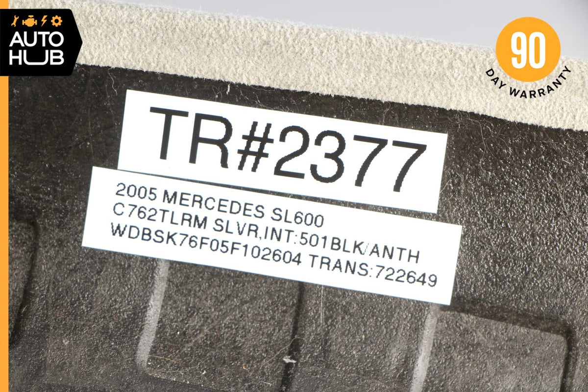 03-12 Mercedes R230 SL600 Front Right Interior Trim Panel A Pillar Suede OEM - photo 12