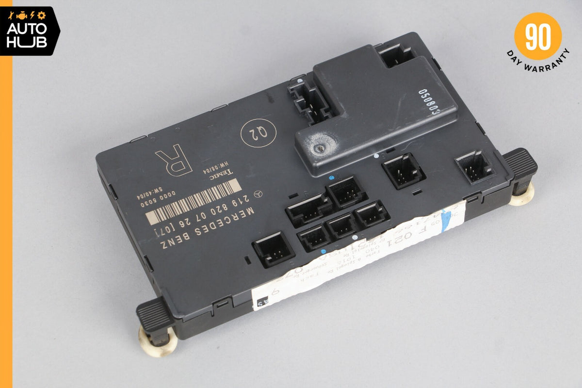 06-11 Mercedes W219 CLS55 CLS550 Door Control Module Front Right Side OEM 74k - photo 2