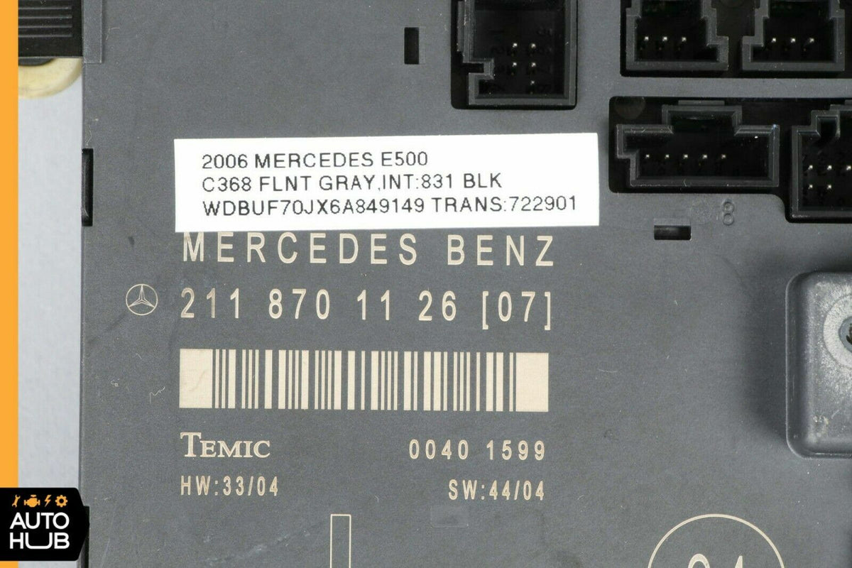 03-09 Mercedes W211 E500 E320 Front Left Side Door Control Module 2118701126 OEM - photo 8