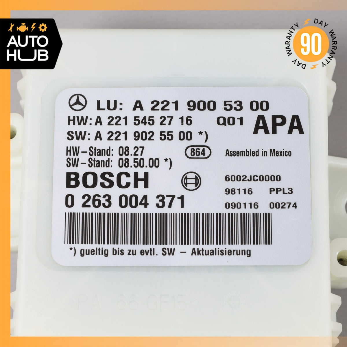 10-13 Mercedes W221 S63 S400 Park Assist Parktronic Sensor Module Control OEM - photo 6