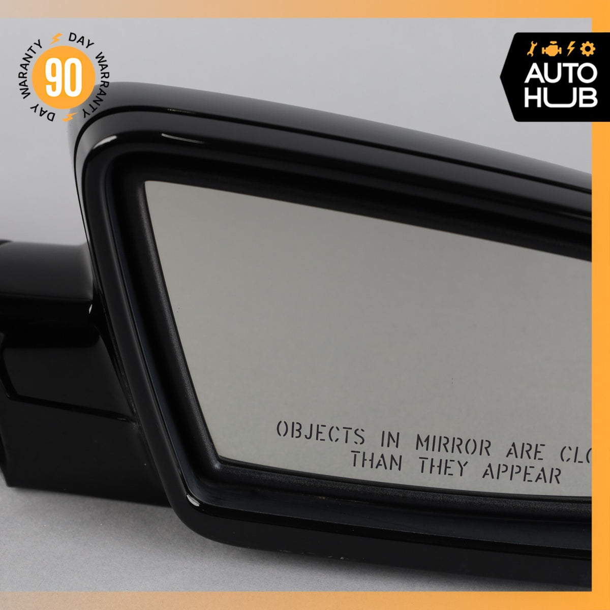 06-10 BMW E64 650i Right Passenger Side Rear View Door Mirror Jet Black OEM 71k - photo 4