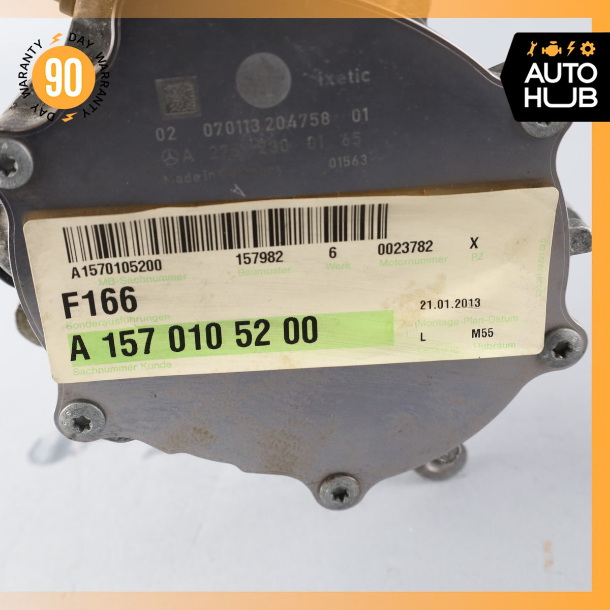 11-19 Mercedes W166 ML63 S63 AMG M157 Engine Motor Brake Vacuum 1570105200 OEM - photo 8