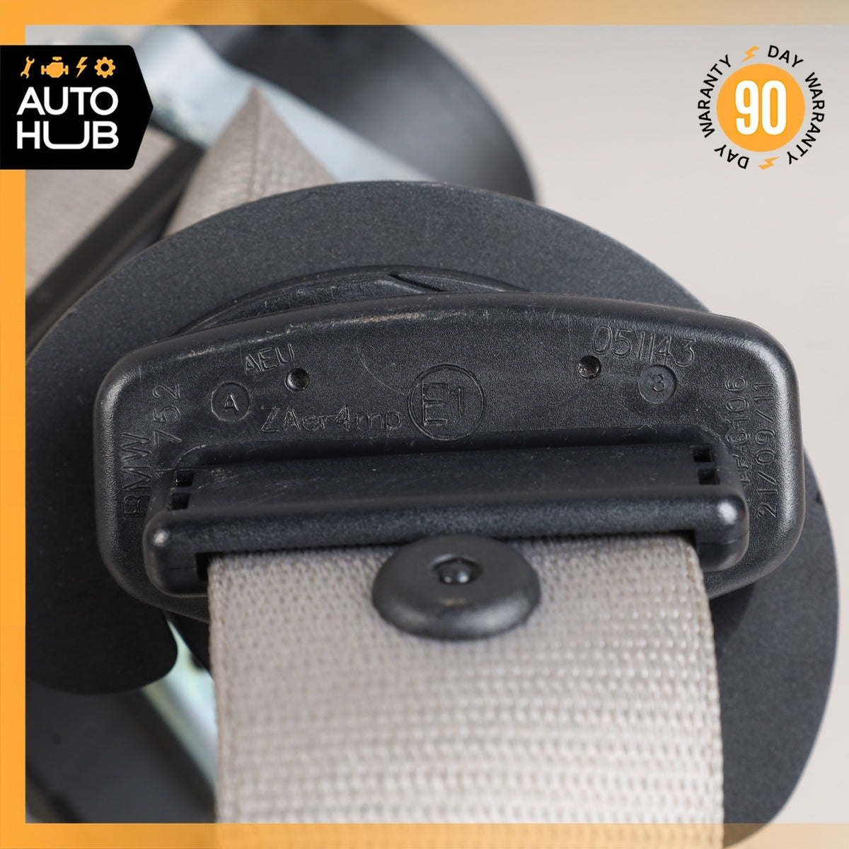 11-16 BMW F10 550i 528i 535i Front Right Seatbelt Seat Belt Gray 7241752 OEM - photo 8
